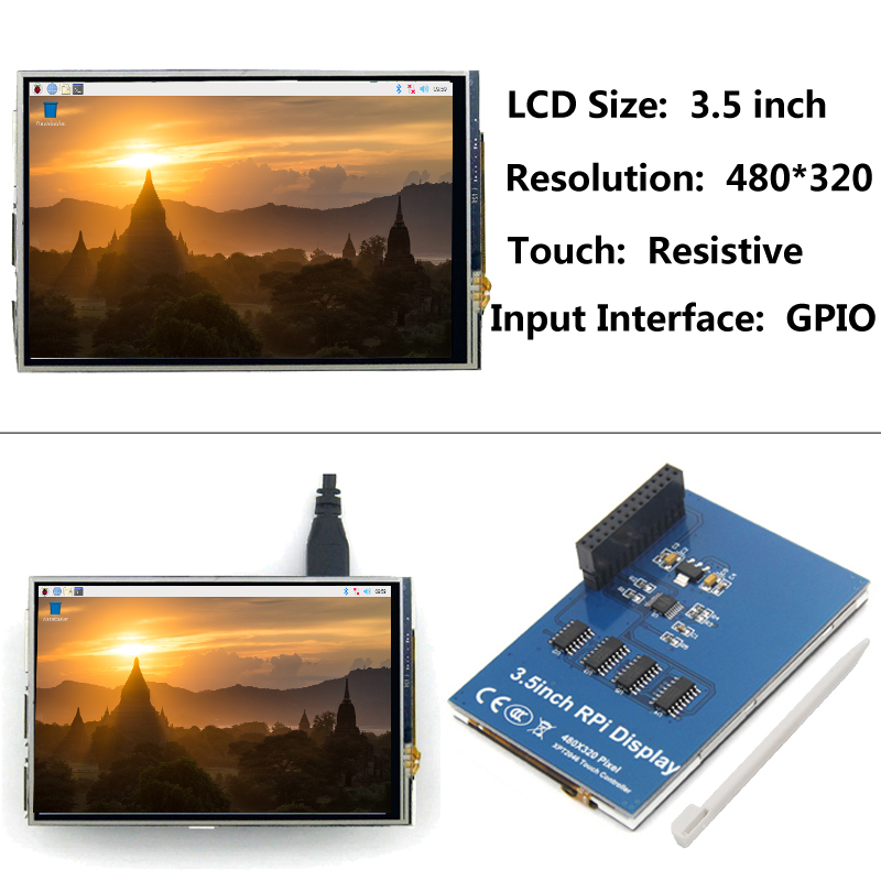Màn hình cảm ứng TFT LCD 3,5 i - đánh giá và giá Pi 4 Case