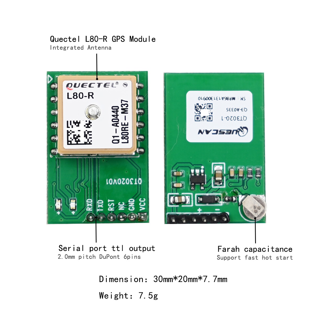 Quectel L80-R L80RE-M37 Serial - đánh giá và giá Raspberry Pi Kit