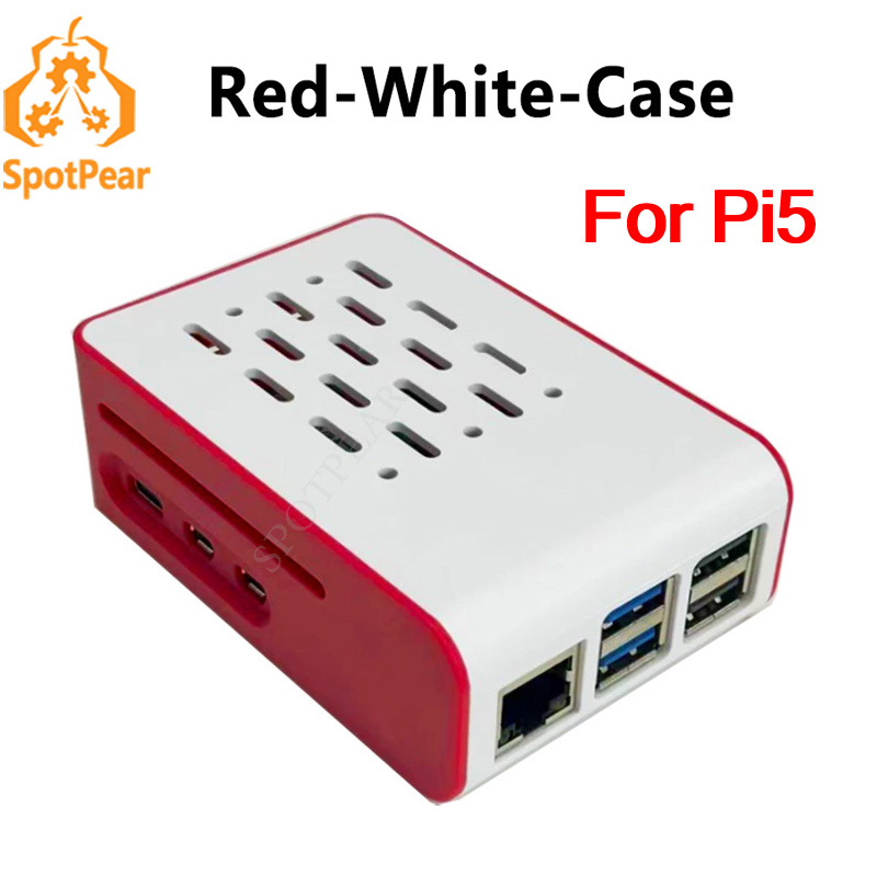Raspberry Pi 5 Red-White cooli - đánh giá và giá Pi 5 Case
