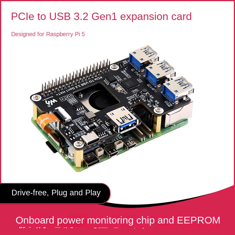 Waveshare Raspberry Pi 5 PCIe  - đánh giá và giá Raspberry Pi 5