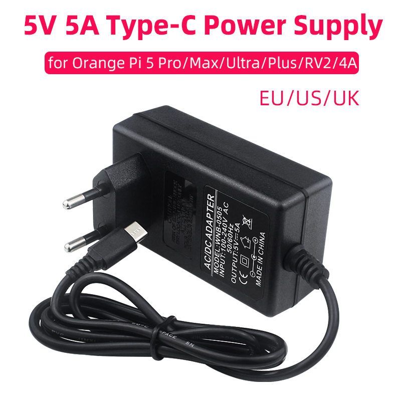 Orange Pi 5V 5A Power Supply T - đánh giá và giá Pi Power Supply